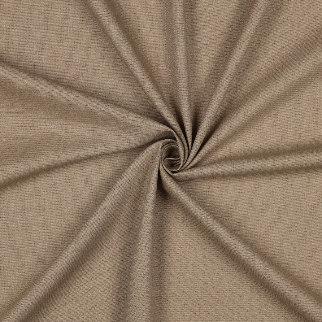 Viskose Leinen uni - taupe