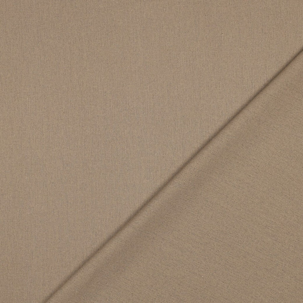 Viskose Leinen uni - taupe