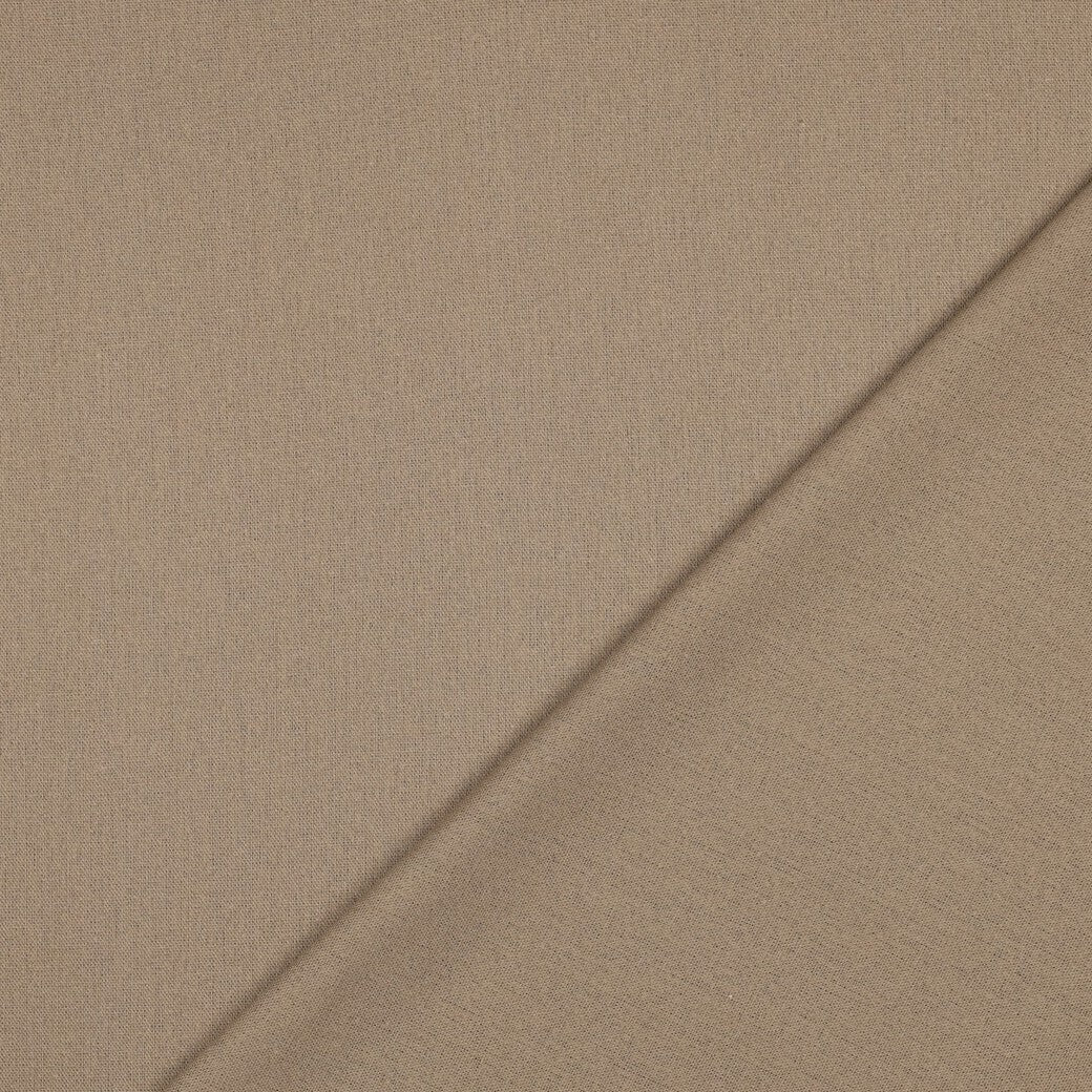 Viskose Leinen uni - taupe