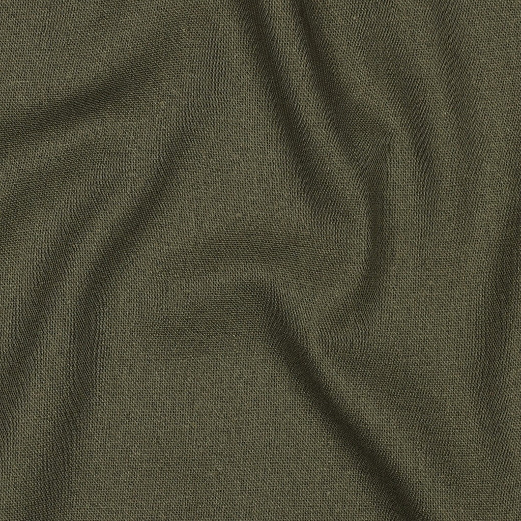 Viskose Leinen uni - army