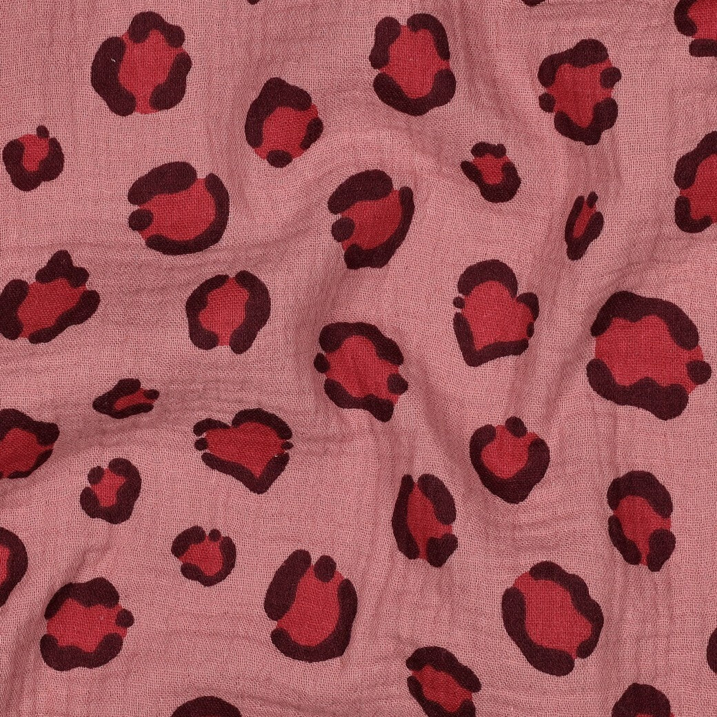 Musselin/Double Gauze Leo - mauve