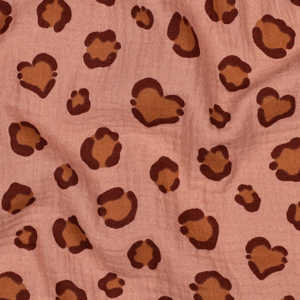 Musselin/Double Gauze Leo - peach
