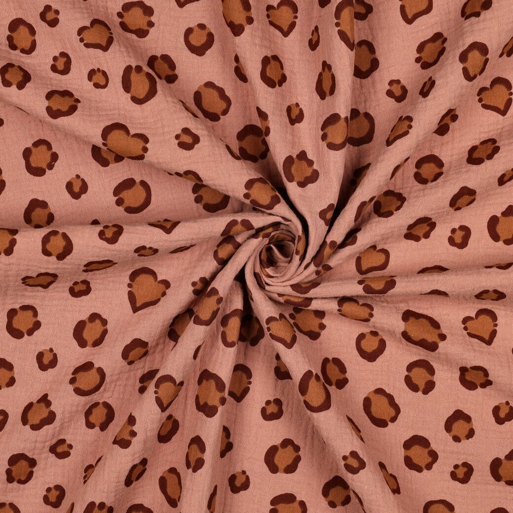 Musselin/Double Gauze Leo - peach
