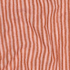Musselin Doubleface Streifen schmal/breit - peach