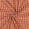 Musselin Doubleface Karos schmal/breit - peach