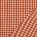 Musselin Doubleface Karos schmal/breit - peach