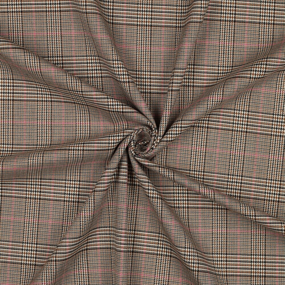 Tartan check - camel/rosa