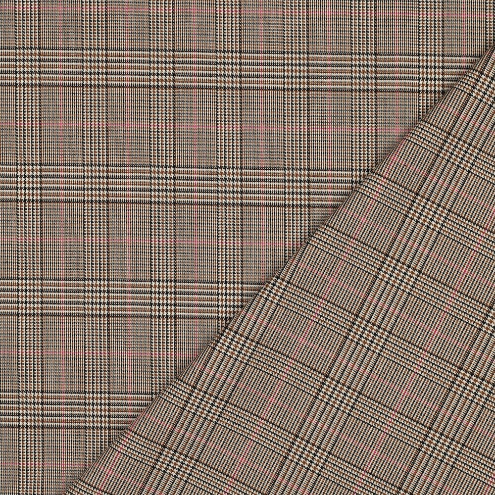 Tartan check - camel/rosa