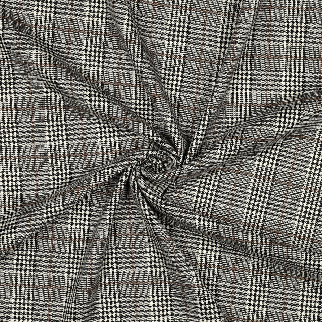 Tartan check - beige/schwarz