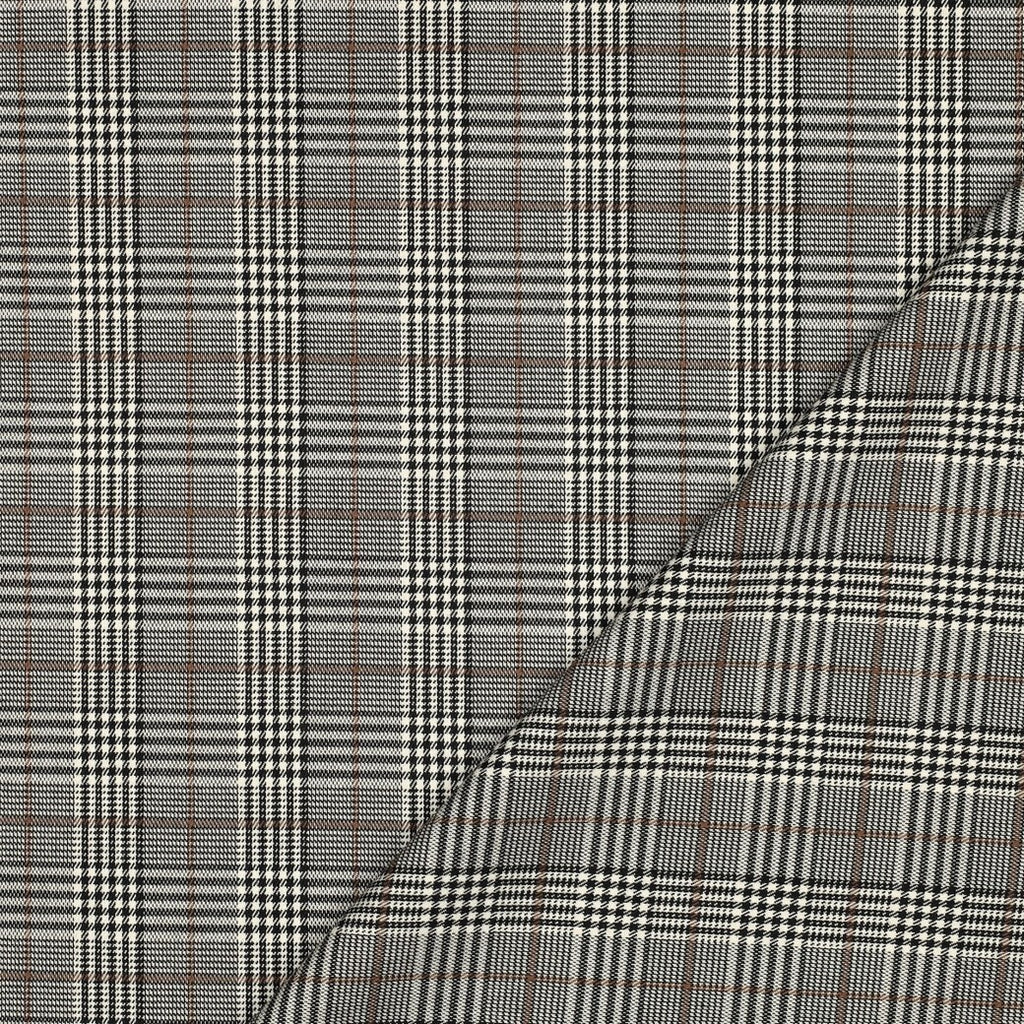 Tartan check - beige/schwarz