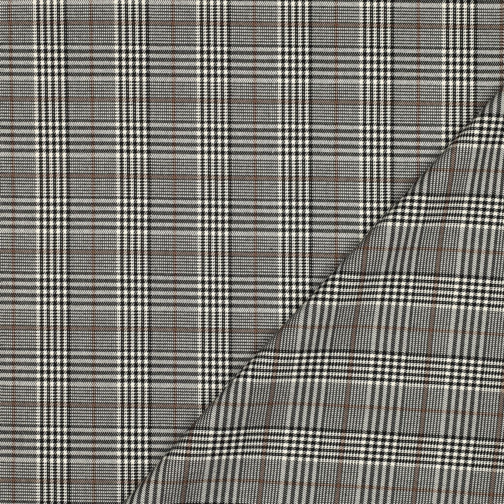 Tartan check - beige/schwarz