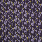 Viskose Stretch Twill "Waves" - traube *Videovorstellung*