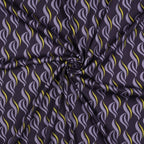 Viskose Stretch Twill "Waves" - traube *Videovorstellung*