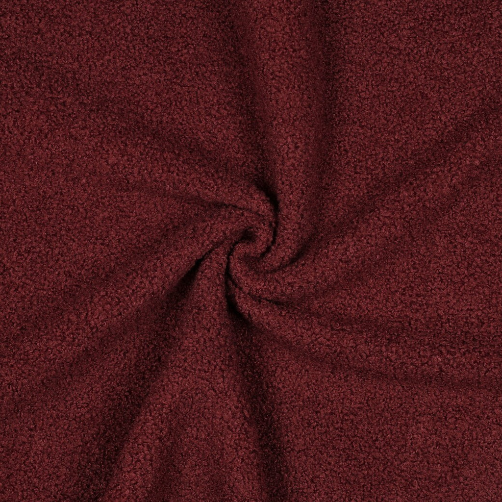 Teddyfleece - weinrot