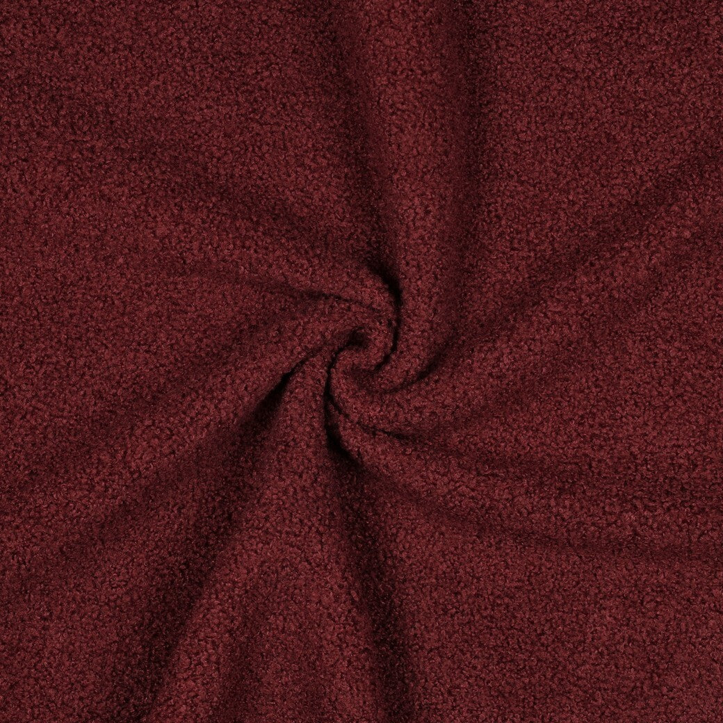 Teddyfleece - weinrot