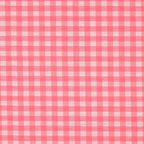 Baumwoll Seersucker Karos - neonpink
