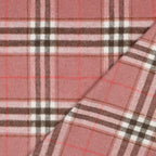 Mantelstoff brushed Yarn - checks altrosa