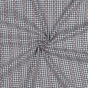 Baumwoll Jacquard - Blümchen