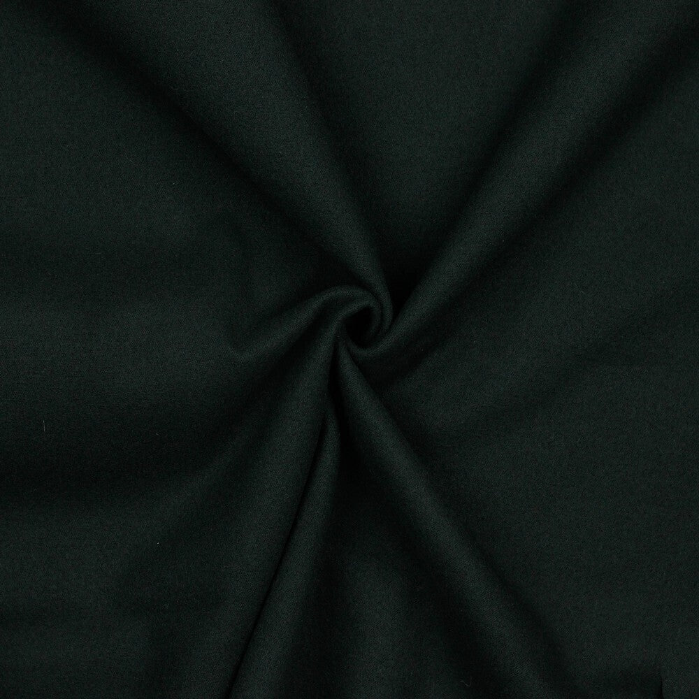 Mantelstoff uni "Softcoat" - schwarz