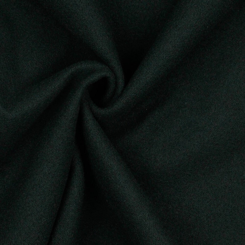 Mantelstoff uni "Softcoat" - schwarz