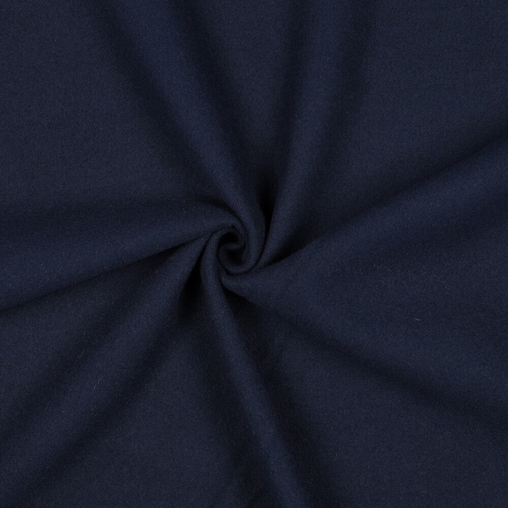 Mantelstoff uni "Softcoat" - navy
