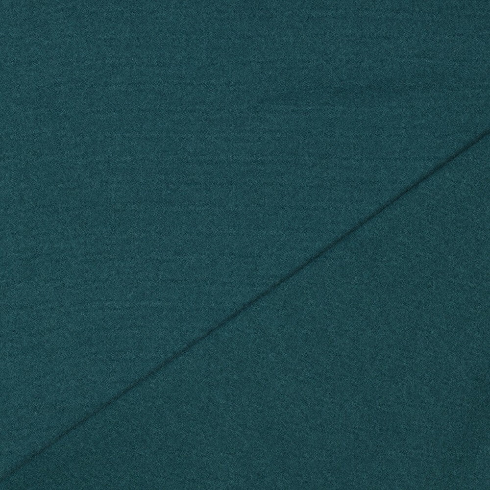 Mantelstoff uni "Softcoat" - petrol