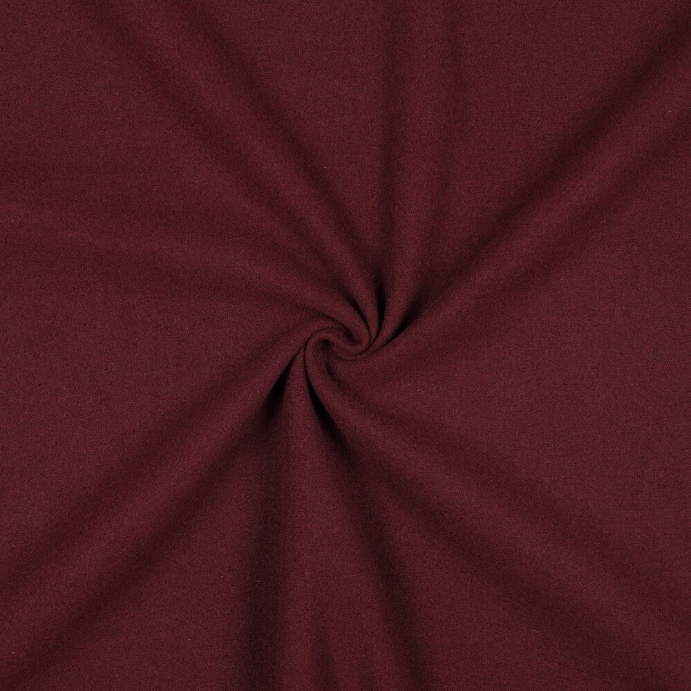 Mantelstoff uni "Softcoat" - bordeaux
