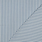 Musselin/Double feine Streifen - hellblau