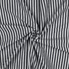 Musselin/Double feine Streifen - navy