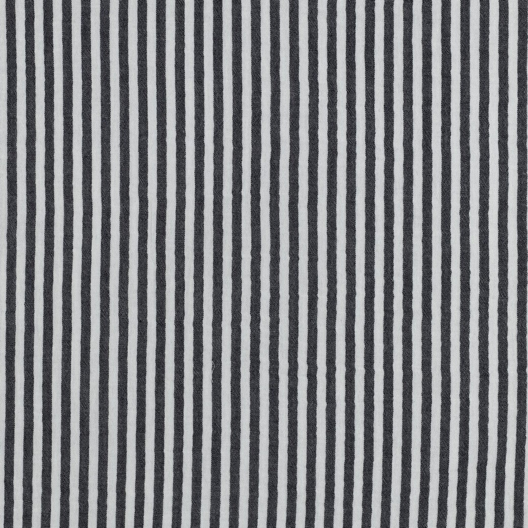Musselin/Double feine Streifen - navy
