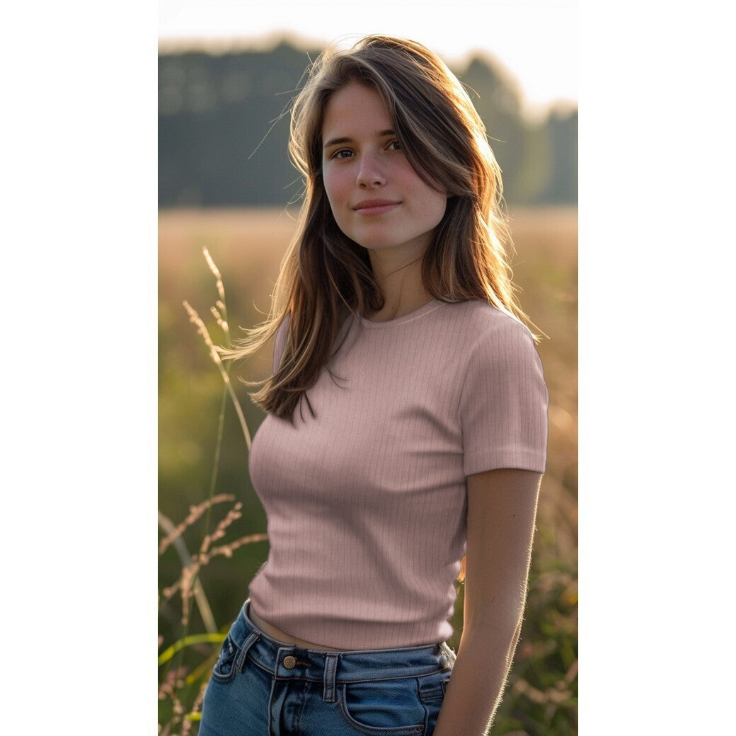Rippjersey weich - natur