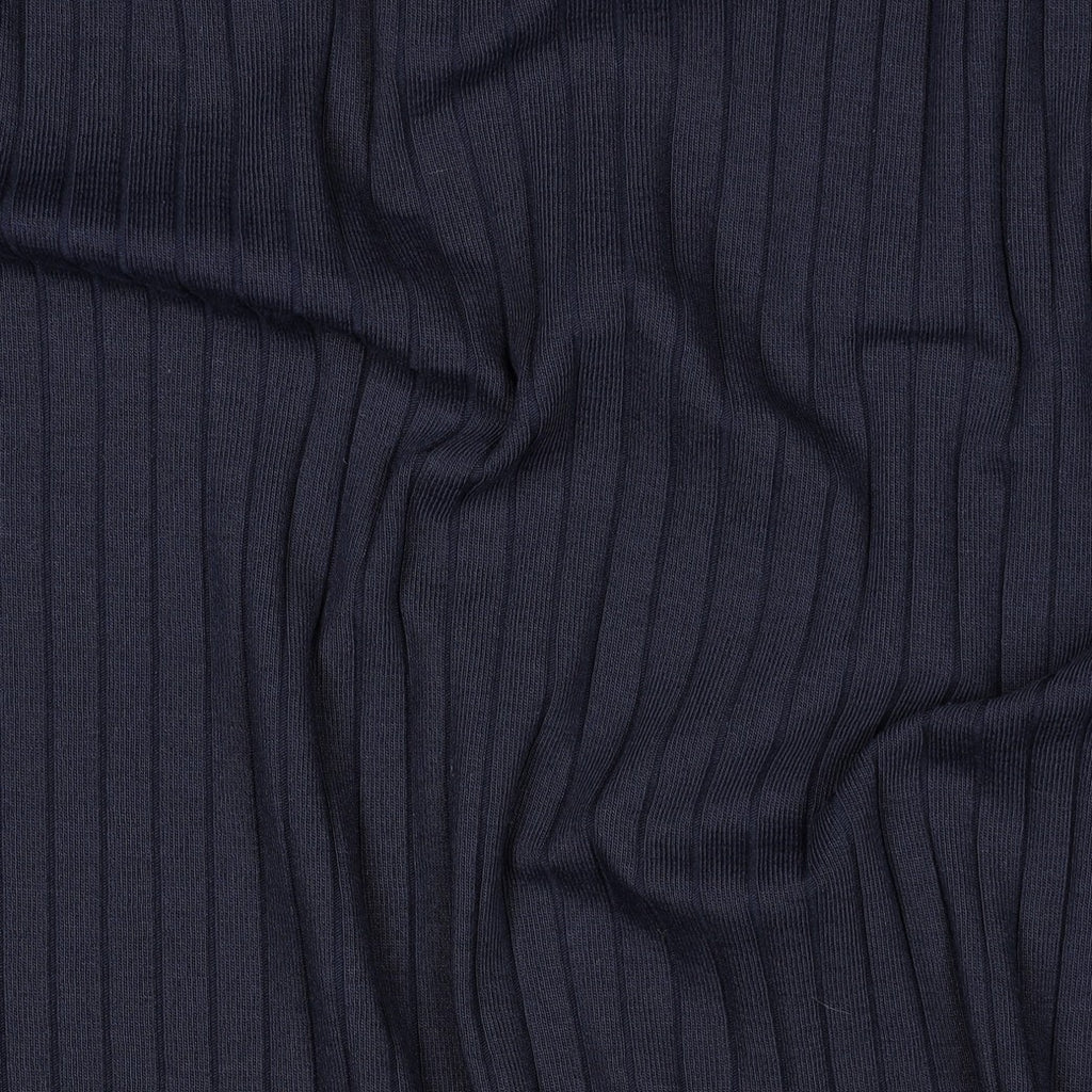 Rippjersey weich - navy