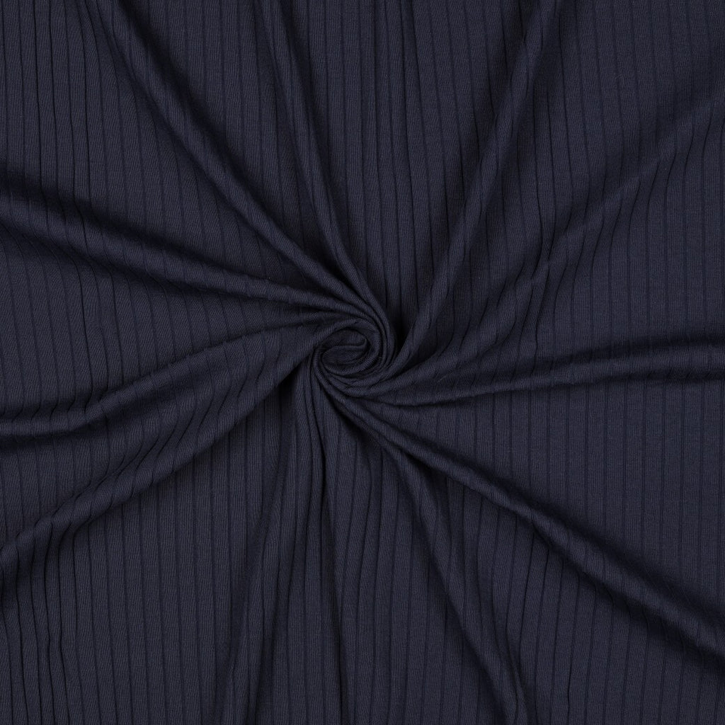 Rippjersey weich - navy