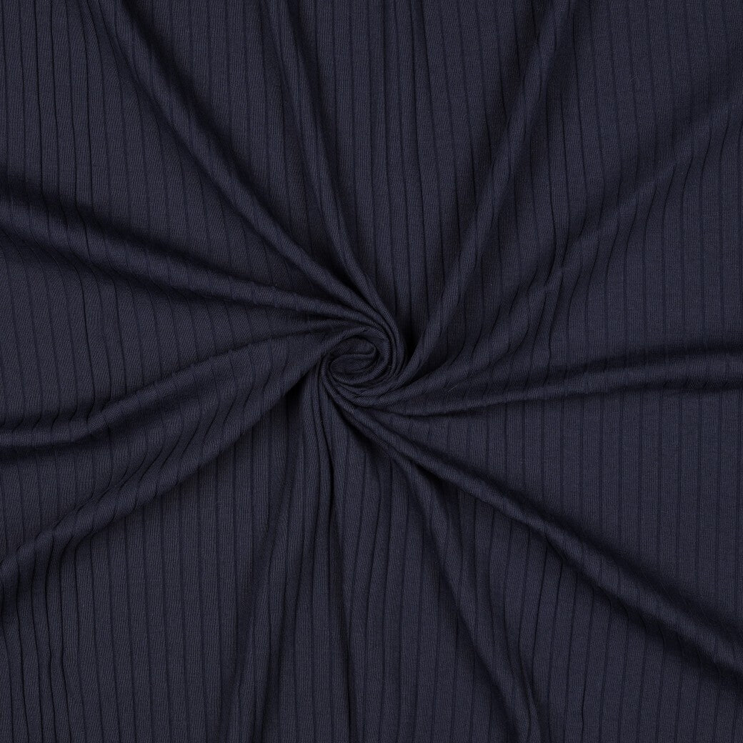 Rippjersey weich - navy