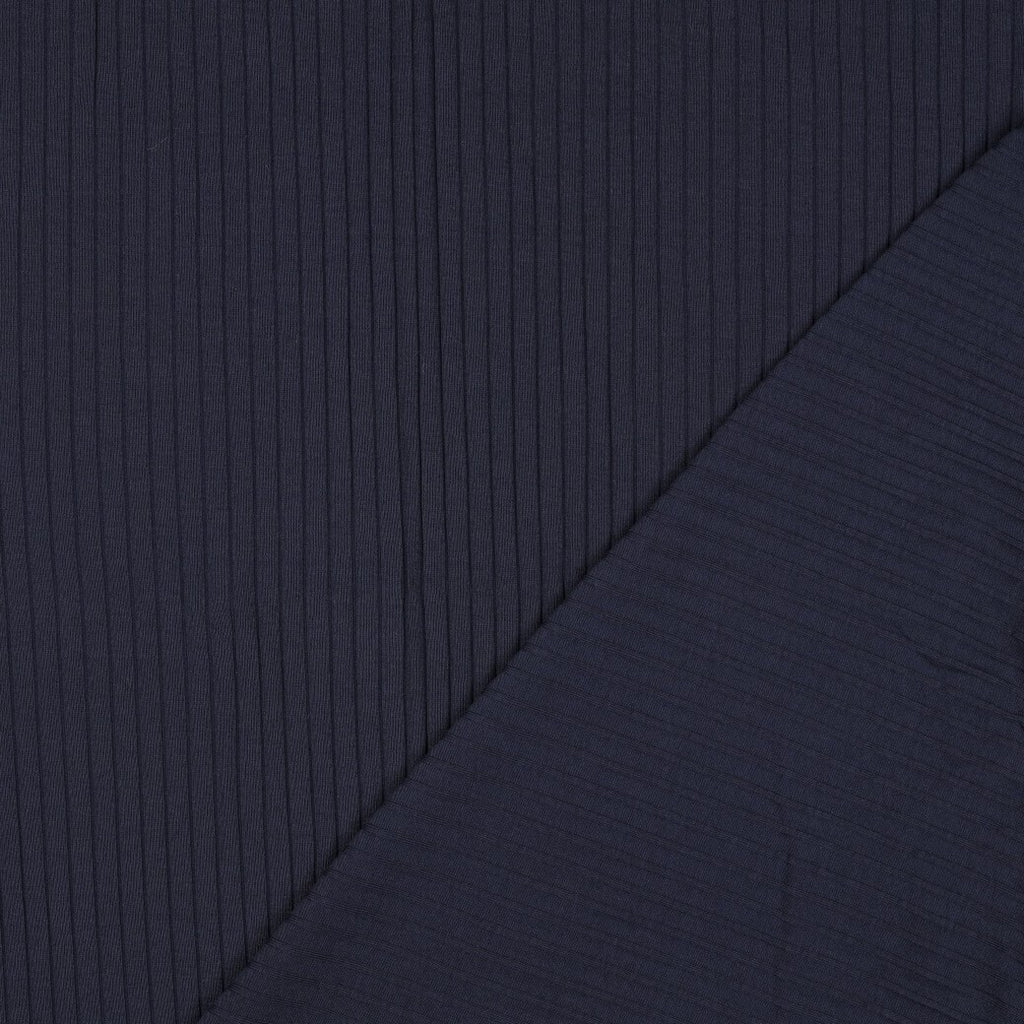 Rippjersey weich - navy