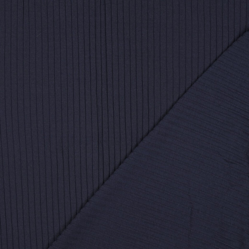 Rippjersey weich - navy