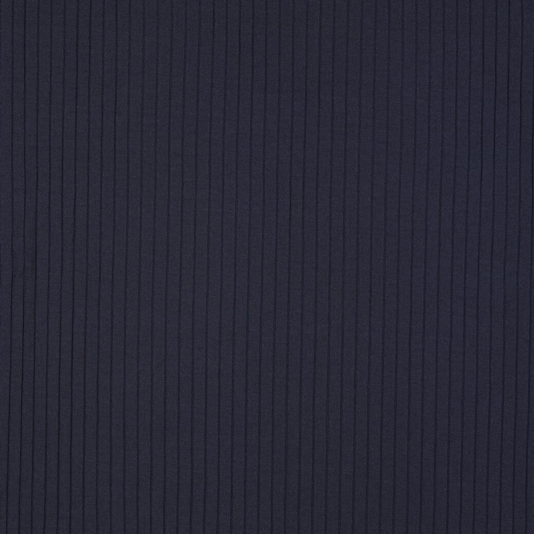 Rippjersey weich - navy