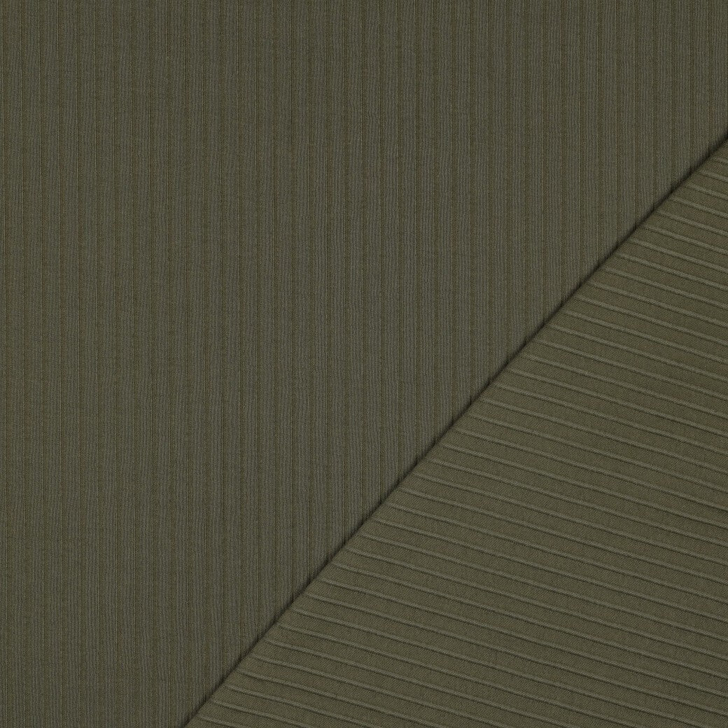 Rippjersey weich - oliv