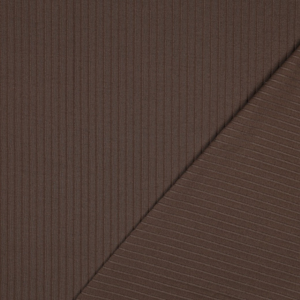 Rippjersey weich - braun