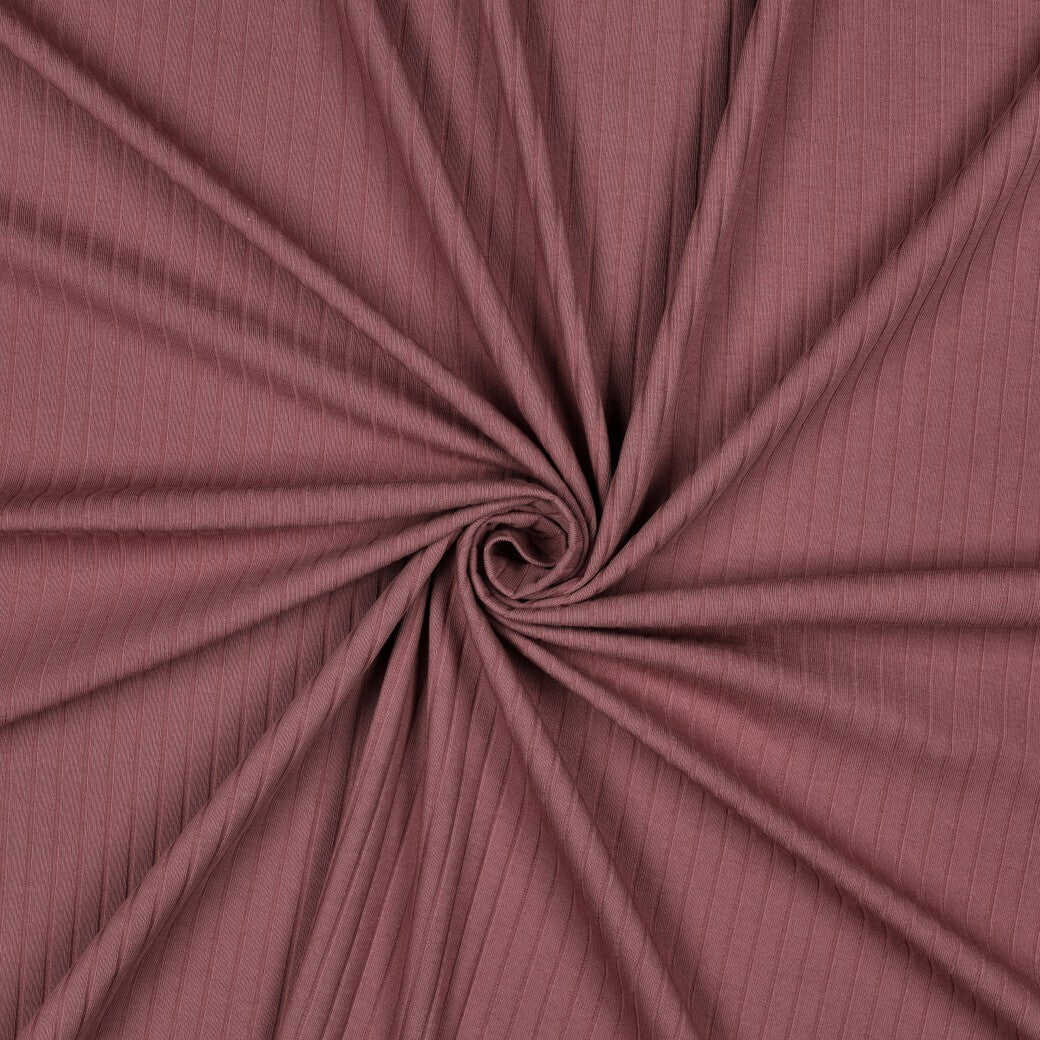 Rippjersey weich - mauve