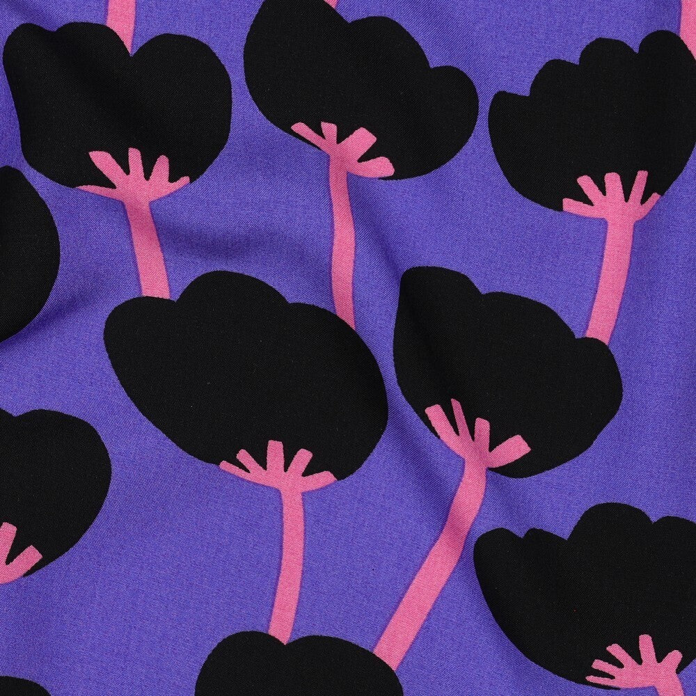 Viskose "Poppies" Nerida Hansen - violett (LENZING™ ECOVERO™) *Videovorstellung*