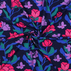 Viskose Nerida Hansen - Amira Floral dunkelblau *Videovorstellung*