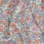 Baumwoll Popeline "fine flowers" - sand