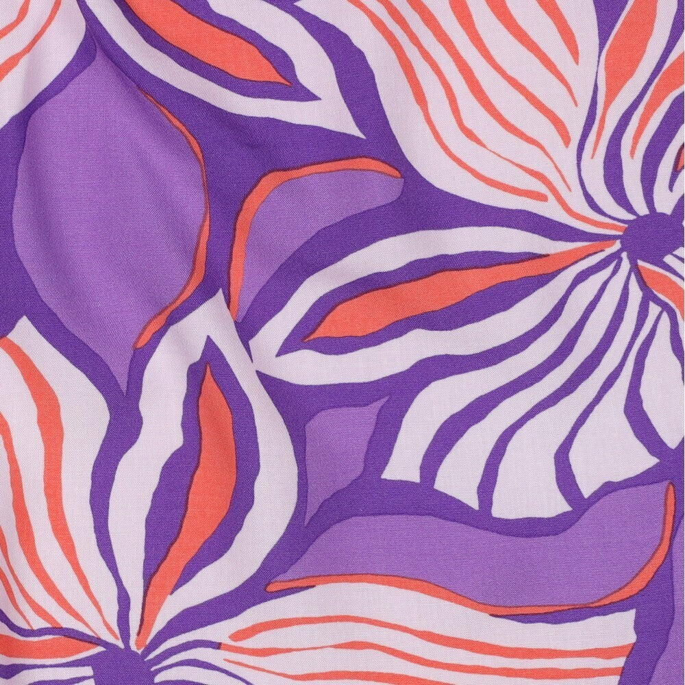 Viskose "Flowers" - levendel (LENZING™ ECOVERO™)