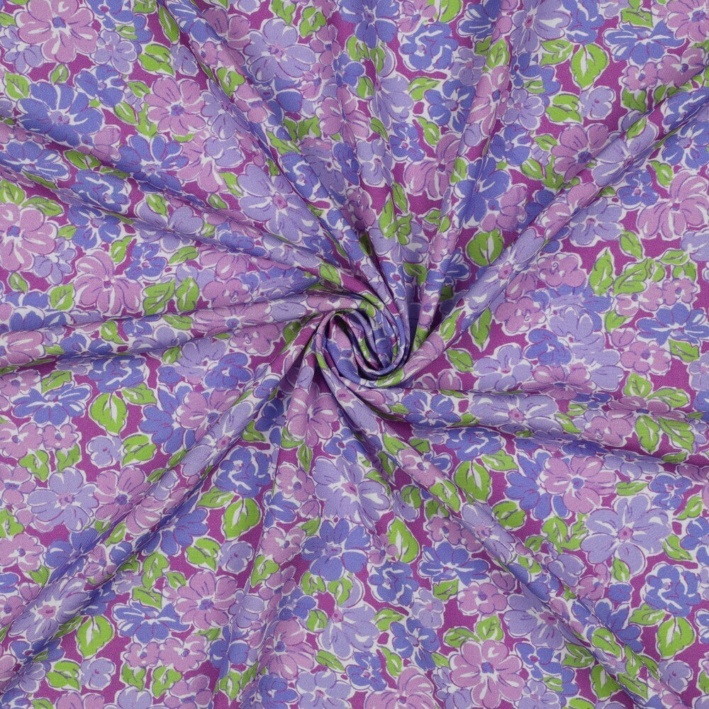 Viskose Blütenmeer - purple