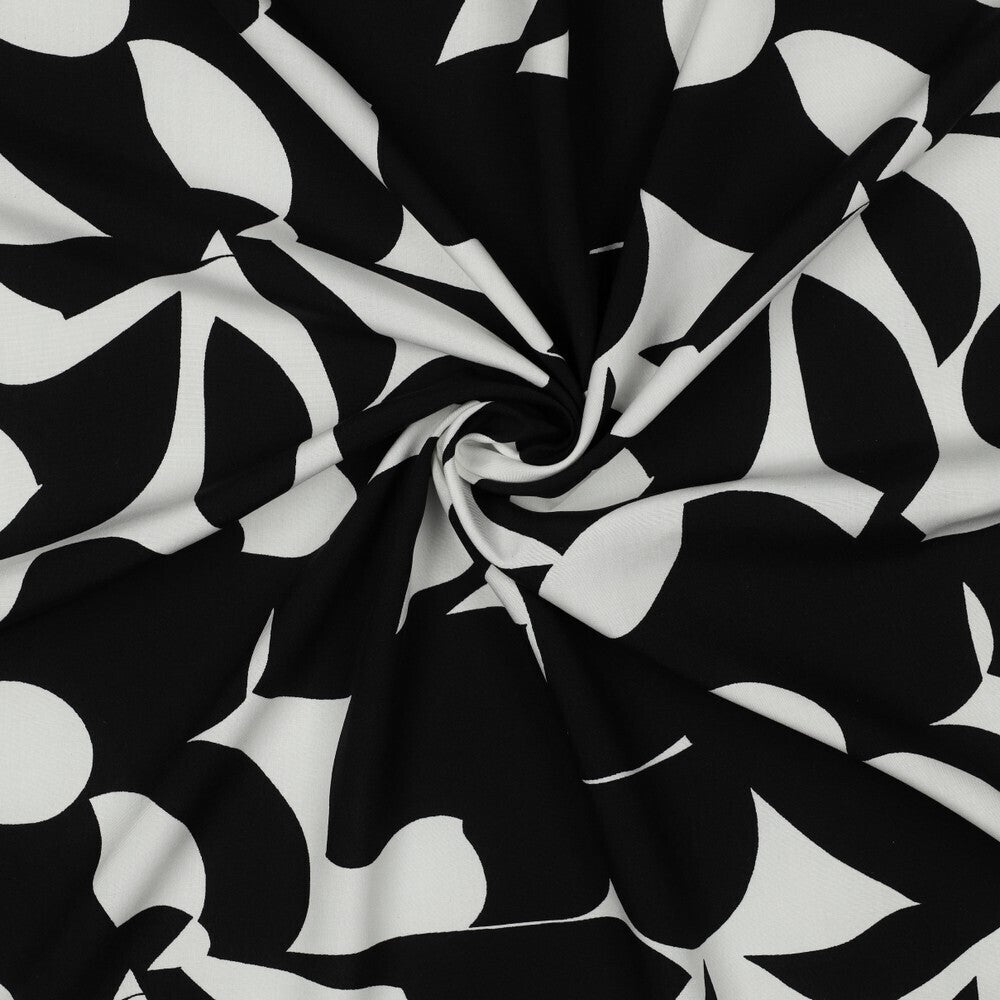 Viskose abstract - schwarz/weiß