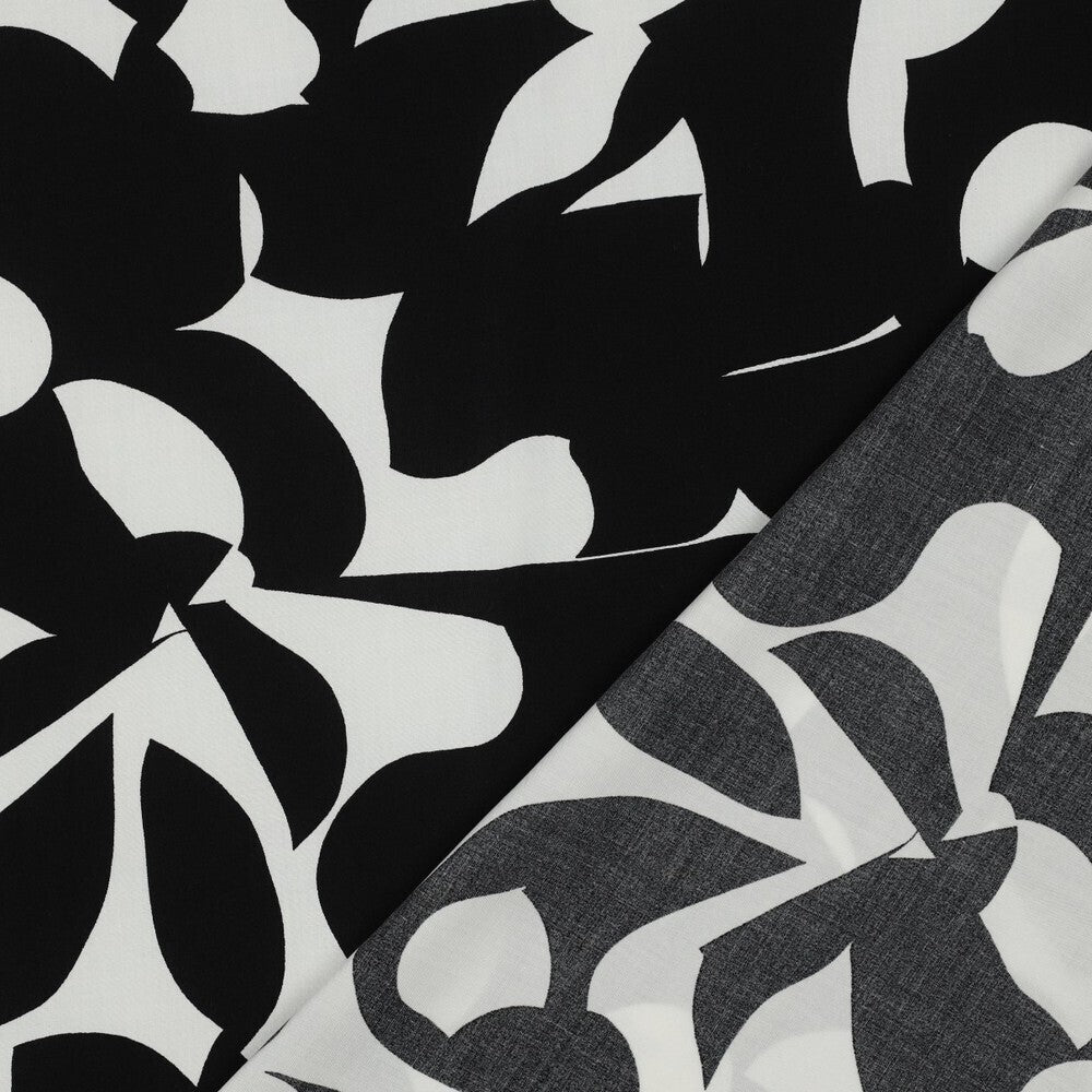 Viskose abstract - schwarz/weiß