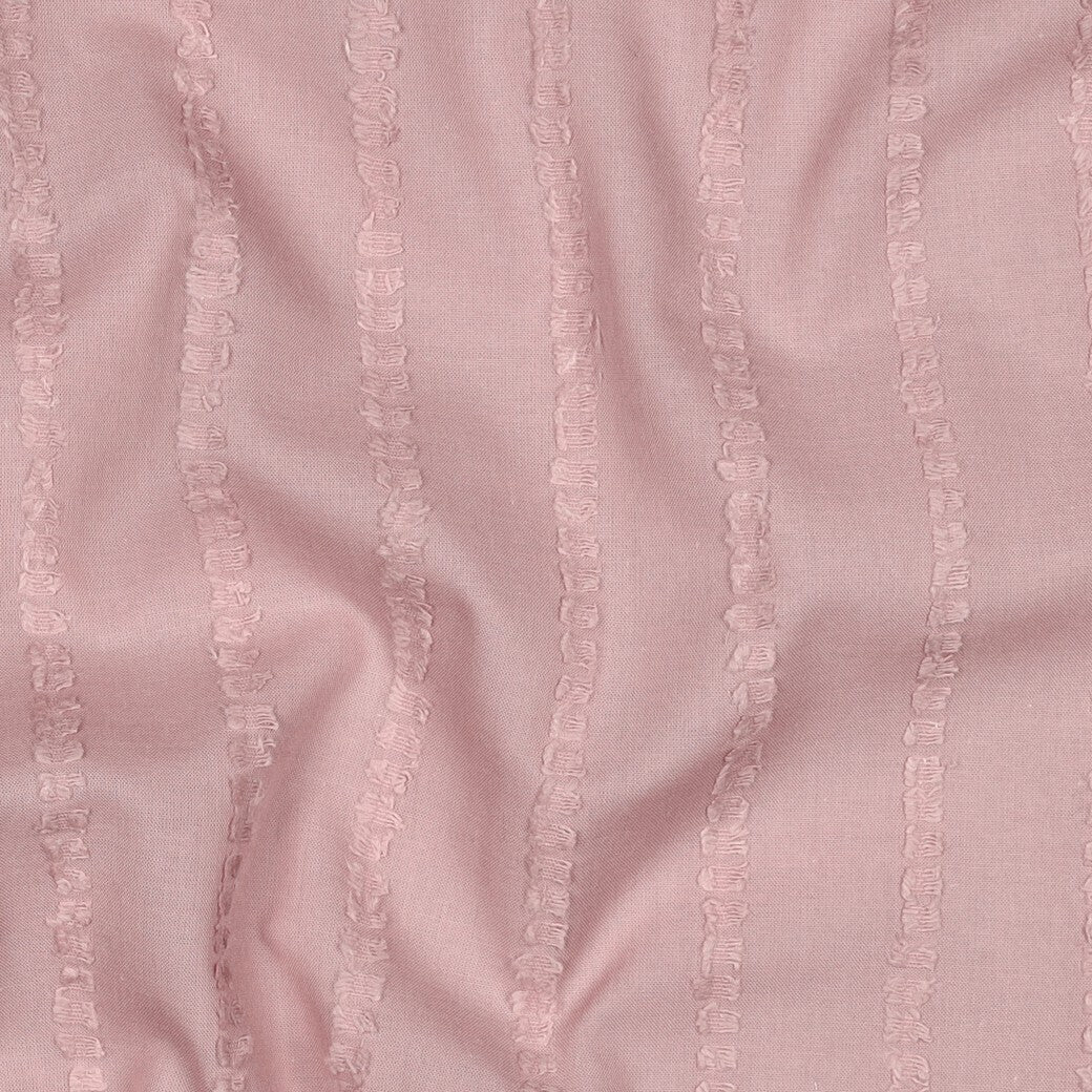 Baumwoll Volie Dobby "Stripes" - altrosa