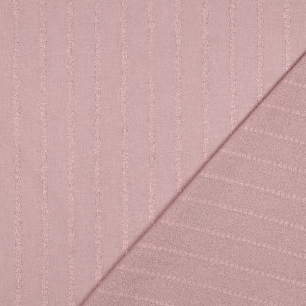 Baumwoll Volie Dobby "Stripes" - altrosa