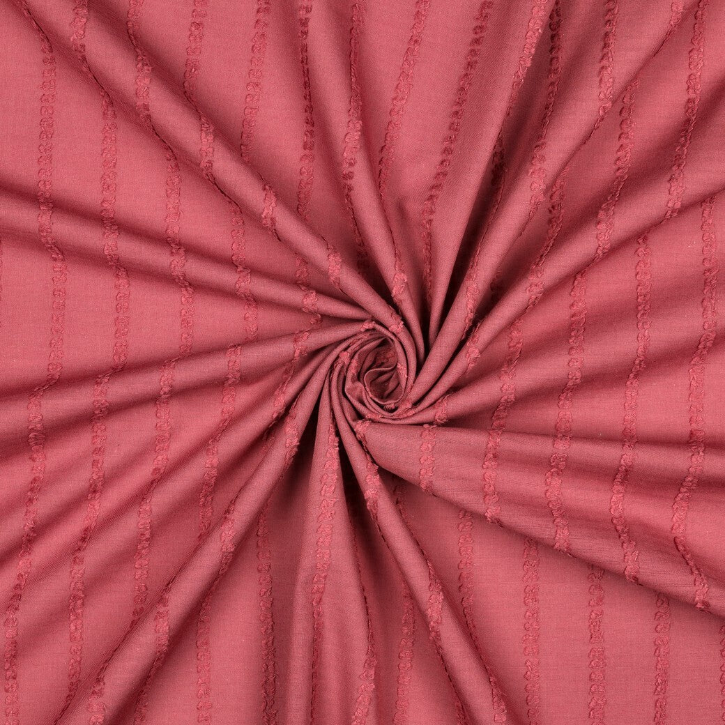 Baumwoll Volie Dobby "Stripes" - mauve